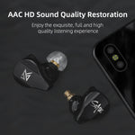 KZ SA08 Auricular TWS Bluetooth Intra-auricular com Quatro Unidades 5BA Balance Armature Sem Fios, SA08