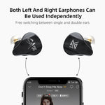 KZ SA08 Auricular TWS Bluetooth Intra-auricular com Quatro Unidades 5BA Balance Armature Sem Fios, SA08
