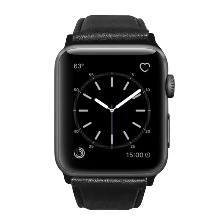 Bracelete de Relógio em Pele Genuína com Cera de Óleo, Para Apple Watch Série 8&7 41mm / SE 2&6&SE&5&4 40mm / 3&2&1 38mm, Para Apple Watch Série 7 41mm / 6 & SE & 5 & 4 40mm / 3 & 2 & 1 38mm