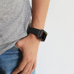 Bracelete de Relógio em Pele Genuína com Cera de Óleo, Para Apple Watch Série 8&7 41mm / SE 2&6&SE&5&4 40mm / 3&2&1 38mm, Para Apple Watch Série 7 41mm / 6 & SE & 5 & 4 40mm / 3 & 2 & 1 38mm