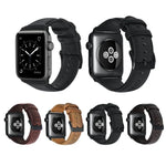 Bracelete de Relógio em Pele Genuína com Cera de Óleo, Para Apple Watch Série 8&7 41mm / SE 2&6&SE&5&4 40mm / 3&2&1 38mm, Para Apple Watch Série 7 41mm / 6 & SE & 5 & 4 40mm / 3 & 2 & 1 38mm