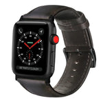 Bracelete de Relógio em Pele Genuína com Cera de Óleo, Para Apple Watch Série 8&7 41mm / SE 2&6&SE&5&4 40mm / 3&2&1 38mm, Para Apple Watch Série 7 41mm / 6 & SE & 5 & 4 40mm / 3 & 2 & 1 38mm