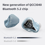 Auricular Desportivo Intra-auricular Sem Fios com Tecnologia Híbrida 1DD+1BA Bluetooth 5.2