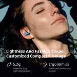 Auricular Desportivo Intra-auricular Sem Fios com Tecnologia Híbrida 1DD+1BA Bluetooth 5.2