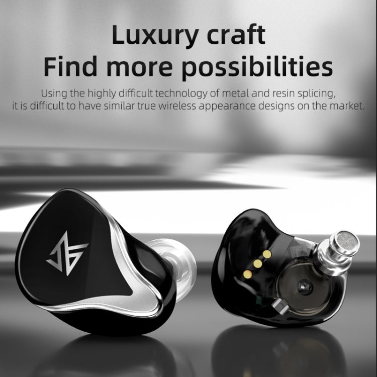 KZ Z3 Auricular TWS Intra-auricular com Tecnologia Híbrida 1DD+1BA Bluetooth 5.2 com Redução de Ruído para Desporto