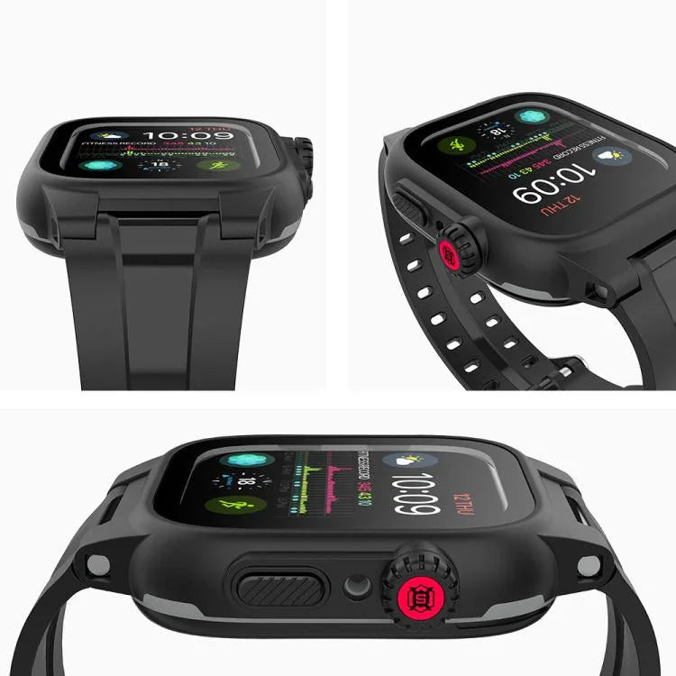 RedPepper Protetor de Ecrã Impermeável IP68 + Bracelete + Capa Protetora, Para Apple Watch Série 6 / 5 / 4 / Watch SE 44mm