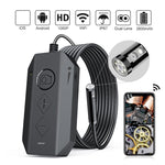 Y17 Câmara Endoscópica Digital Industrial HD WiFi com Dupla Lente 5MP 12mm Autofoco Zoomável, Cabo Rígido 1m, Cabo Rígido 3,5m, Cabo Rígido 5m, Cabo Rígido 10m