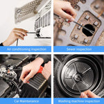 Y17 Câmara Endoscópica Digital Industrial HD WiFi com Dupla Lente 5MP 12mm Autofoco Zoomável, Cabo Rígido 1m, Cabo Rígido 3,5m, Cabo Rígido 5m, Cabo Rígido 10m