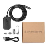 Y17 Câmara Endoscópica Digital Industrial HD WiFi com Dupla Lente 5MP 12mm Autofoco Zoomável, Cabo Rígido 1m, Cabo Rígido 3,5m, Cabo Rígido 5m, Cabo Rígido 10m