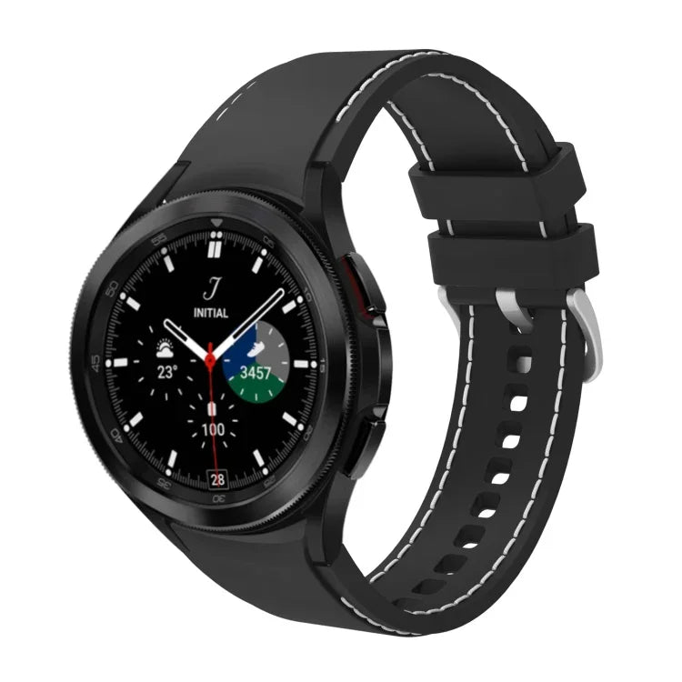Correia de Substituição em Silicone com Costura, Para Samsung Galaxy Watch4 / Watch4 Classic