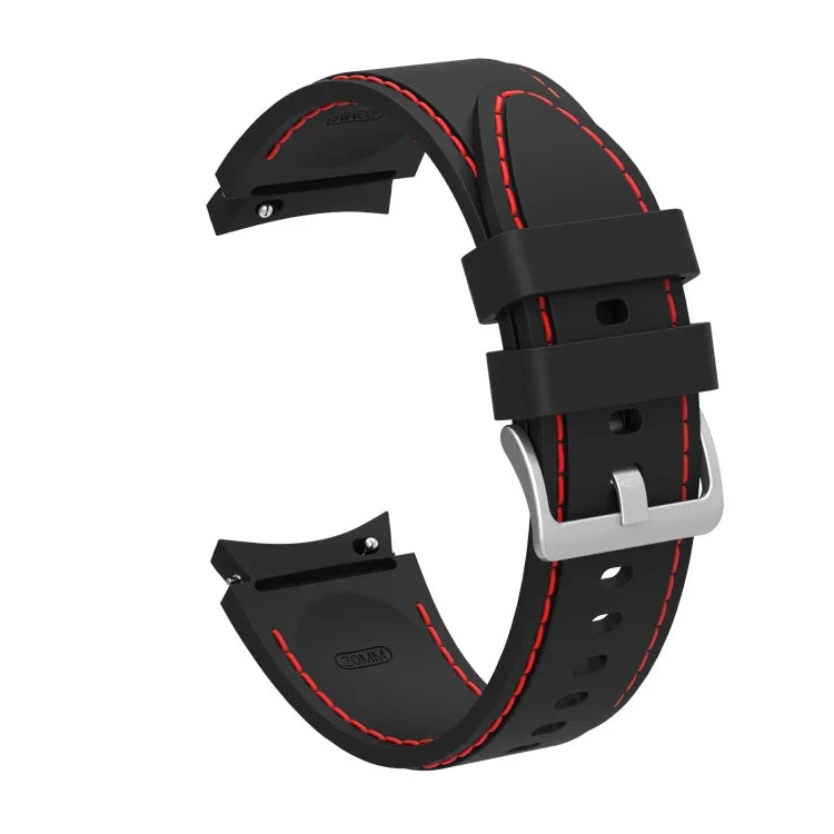 Correia de Substituição em Silicone com Costura, Para Samsung Galaxy Watch4 / Watch4 Classic