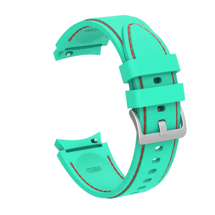 Correia de Substituição em Silicone com Costura, Para Samsung Galaxy Watch4 / Watch4 Classic