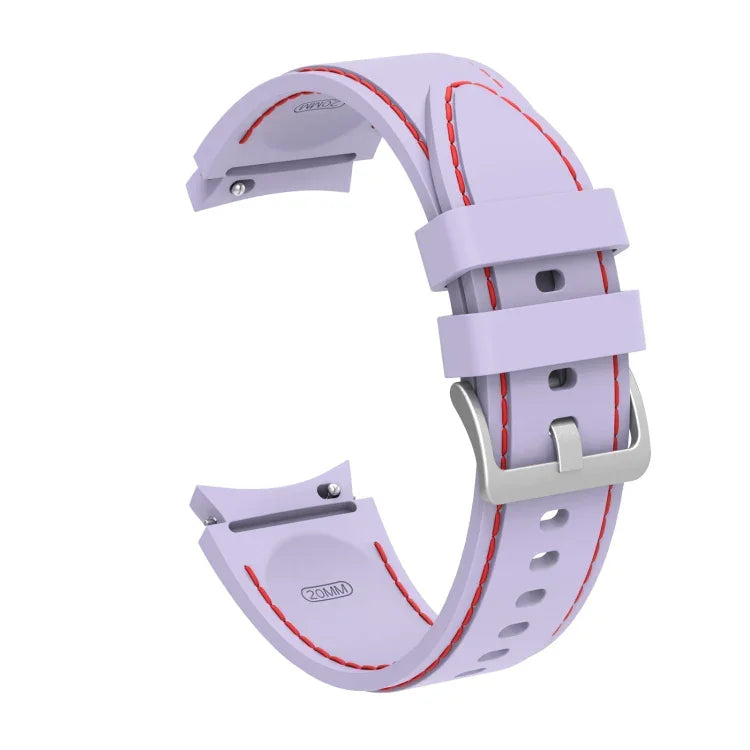 Correia de Substituição em Silicone com Costura, Para Samsung Galaxy Watch4 / Watch4 Classic