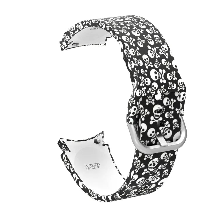 Silicone Printing Replacement Strap Watchband, For Samsung Galaxy Watch4 / Watch4 Classic