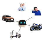 ReachFar RF-V47 IP67 Mini Rastreador GPS Multifuncional para Animais com Luz LED e Clipe Traseiro