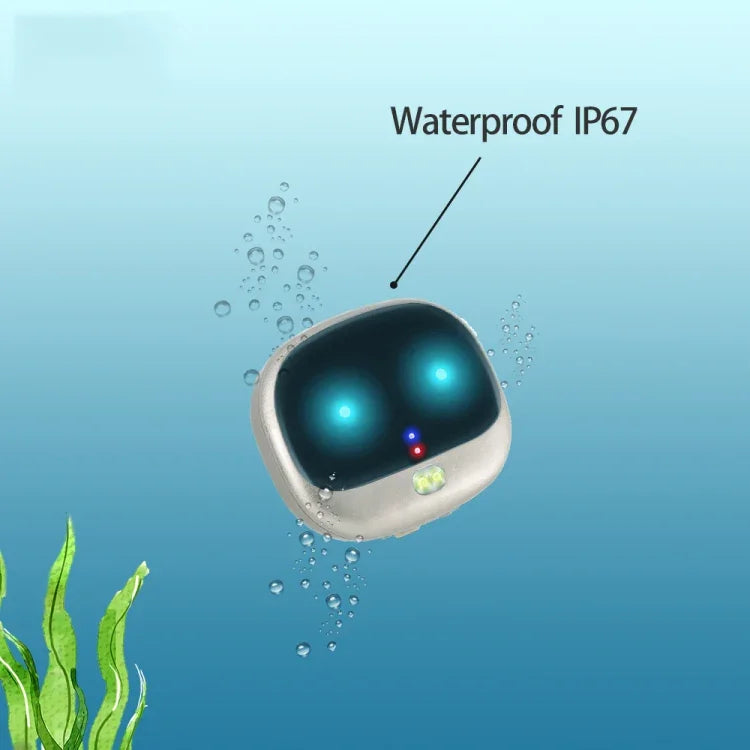 ReachFar RF-V47 IP67 Mini Rastreador GPS Multifuncional para Animais com Luz LED e Clipe Traseiro