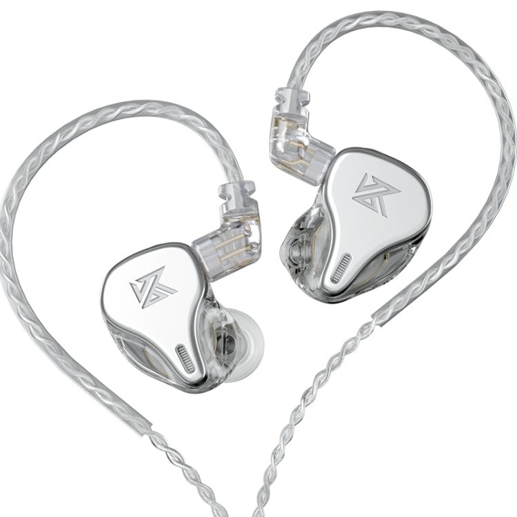 KZ DQ6 Auricular com Fio Intra-auricular Dinâmico HiFi de 3 Unidades, Sem Microfone, Com Microfone