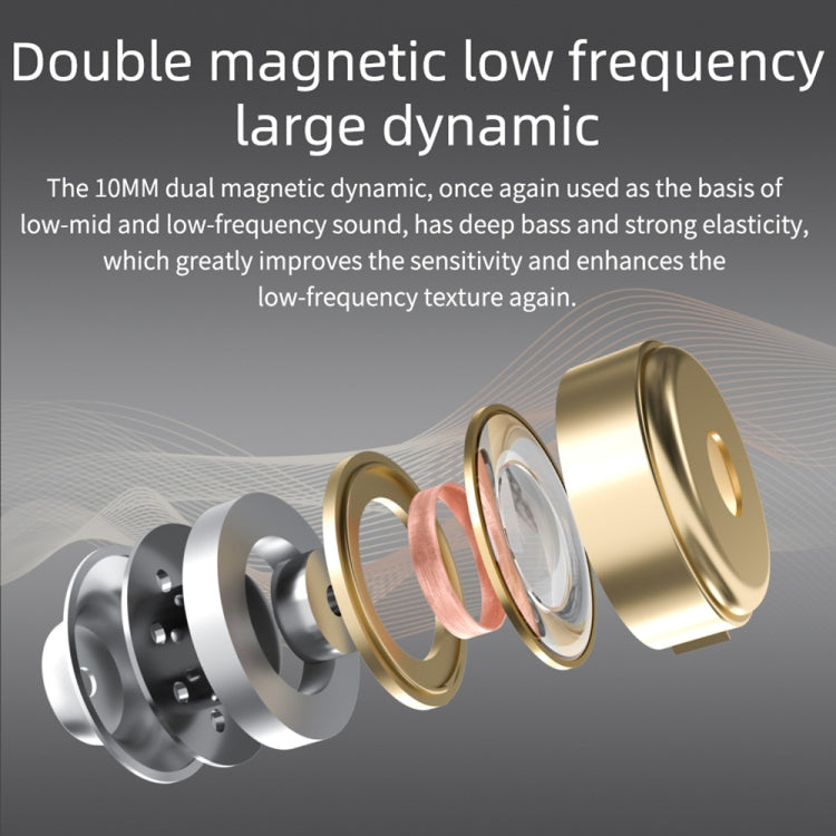 KZ DQ6 Auricular com Fio Intra-auricular Dinâmico HiFi de 3 Unidades, Sem Microfone, Com Microfone