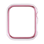 Capa protetora de relógio em PC com eletroplating bicolor, para Apple Watch Series 6 / 5 / 4 / Watch SE 44mm, para Apple Watch Series 3 & 2 & 1 42mm, para Apple Watch Series 6 / 5 / 4 / Watch SE 40mm