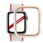 Capa protetora de relógio em PC com eletroplating bicolor, para Apple Watch Series 6 / 5 / 4 / Watch SE 44mm, para Apple Watch Series 3 & 2 & 1 42mm, para Apple Watch Series 6 / 5 / 4 / Watch SE 40mm