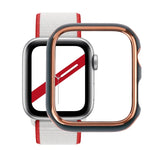 Capa protetora para relógio em PC com eletroforese bicolor, para Apple Watch Series 3 & 2 & 1 38mm