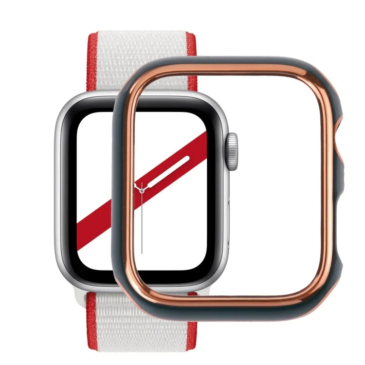 Capa protetora para relógio em PC com eletroforese bicolor, para Apple Watch Series 3 & 2 & 1 38mm