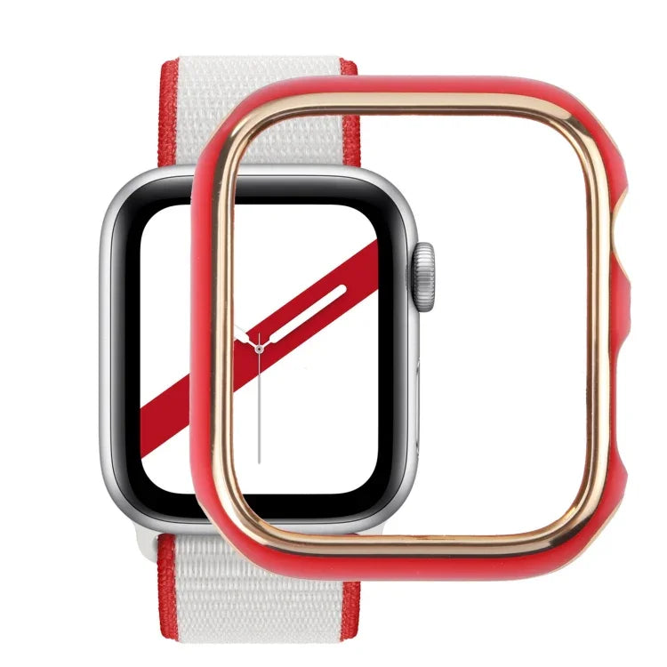 Capa protetora para relógio em PC com eletroforese bicolor, para Apple Watch Series 3 & 2 & 1 38mm