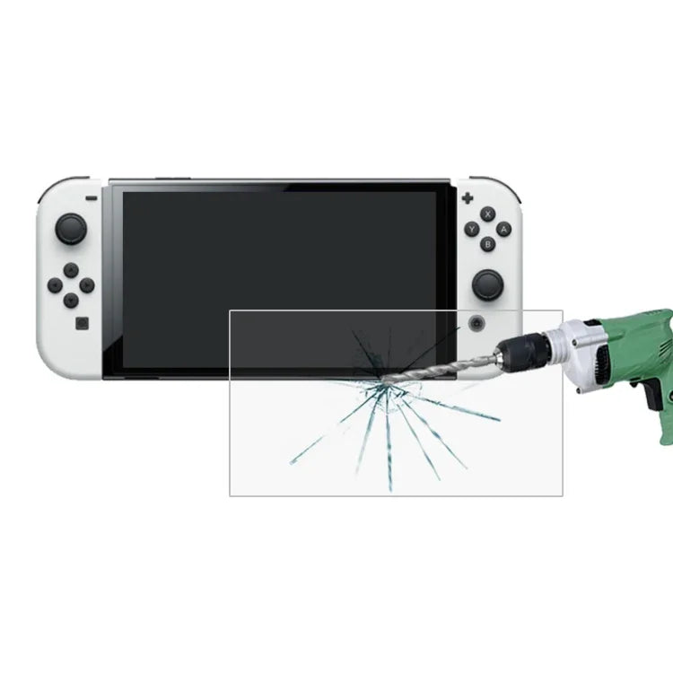 Película de Vidro Temperado 0,26mm 9H 2.5D, Para Nintendo Switch OLED (1 Unidade)