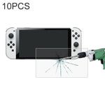 10 Unidades de Película de Vidro Temperado 0,26mm 9H 2.5D, Para Nintendo Switch OLED (10 Unidades)