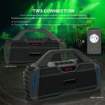 Nova Rixing NR-6011M Coluna Bluetooth 5.0 Portátil para Karaoke Exterior com Microfone & Alça de Ombro, NR-6011M (Preto), NR-6011M (Vermelho), NR-6011M (Azul), NR-6011M (Verde)