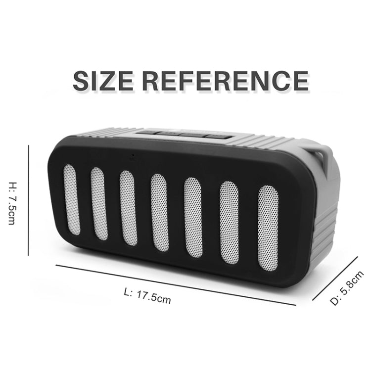 NewRixing NR-2013 Coluna Bluetooth TWS em Forma de Duto de Escape de Carro