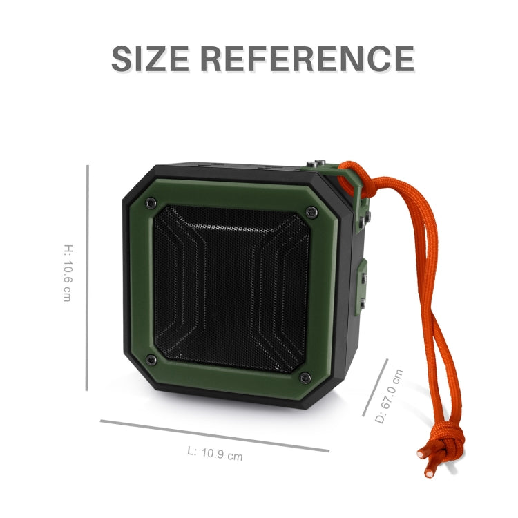 Nova Rixing NR-103 Mini Coluna Bluetooth TWS com Cordão, NR-103 (Laranja), NR-103 (Preto), NR-103 (Vermelho), NR-103 (Azul), NR-103 (Verde)