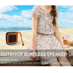 Nova Rixing NR-103 Mini Coluna Bluetooth TWS com Cordão, NR-103 (Laranja), NR-103 (Preto), NR-103 (Vermelho), NR-103 (Azul), NR-103 (Verde)