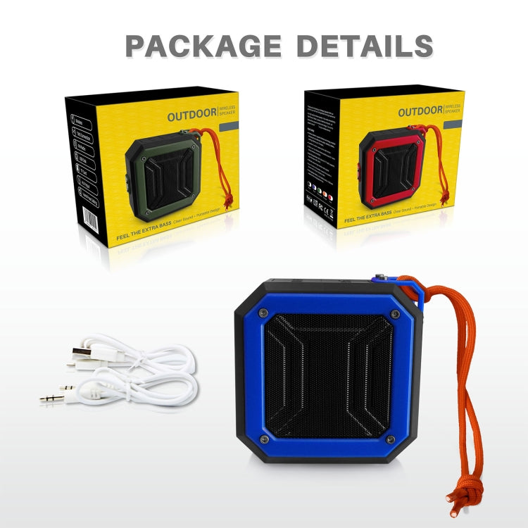 Nova Rixing NR-103 Mini Coluna Bluetooth TWS com Cordão, NR-103 (Laranja), NR-103 (Preto), NR-103 (Vermelho), NR-103 (Azul), NR-103 (Verde)