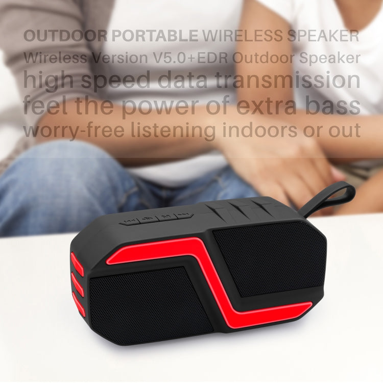 NewRixing NR-5019 Coluna Bluetooth Portátil para Exterior, Suporta Chamadas Mãos Livres / Cartão TF / FM / Disco U