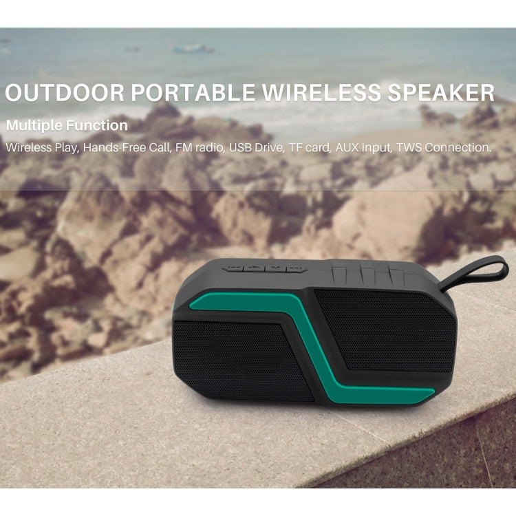 NewRixing NR-5019 Coluna Bluetooth Portátil para Exterior, Suporta Chamadas Mãos Livres / Cartão TF / FM / Disco U