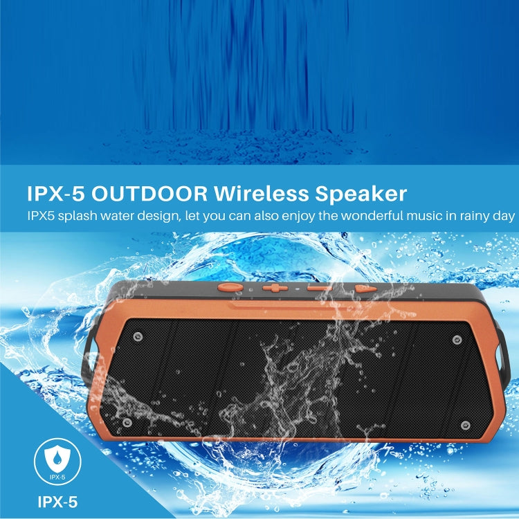 NewRixing NR-5000 Coluna Bluetooth de Alta Fidelidade IPX5, Suporta Chamadas Mãos Livres / Cartão TF / FM / Disco U