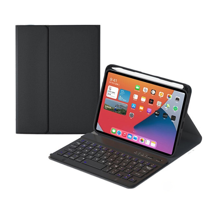 HK006 Teclado Bluetooth Destacável com Teclas Quadradas, Capa de Couro com Suporte para iPad mini 6, HK006