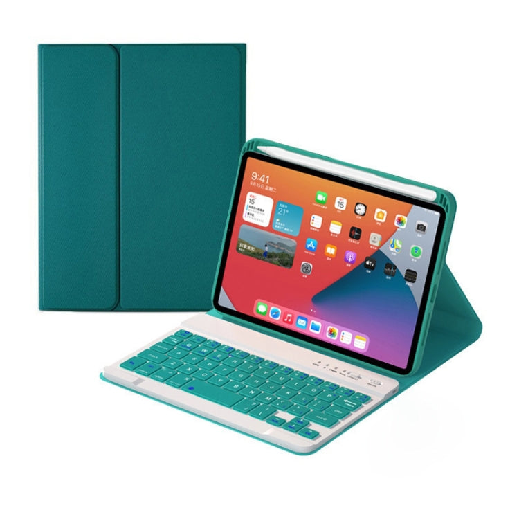 HK006 Teclado Bluetooth Destacável com Teclas Quadradas, Capa de Couro com Suporte para iPad mini 6, HK006