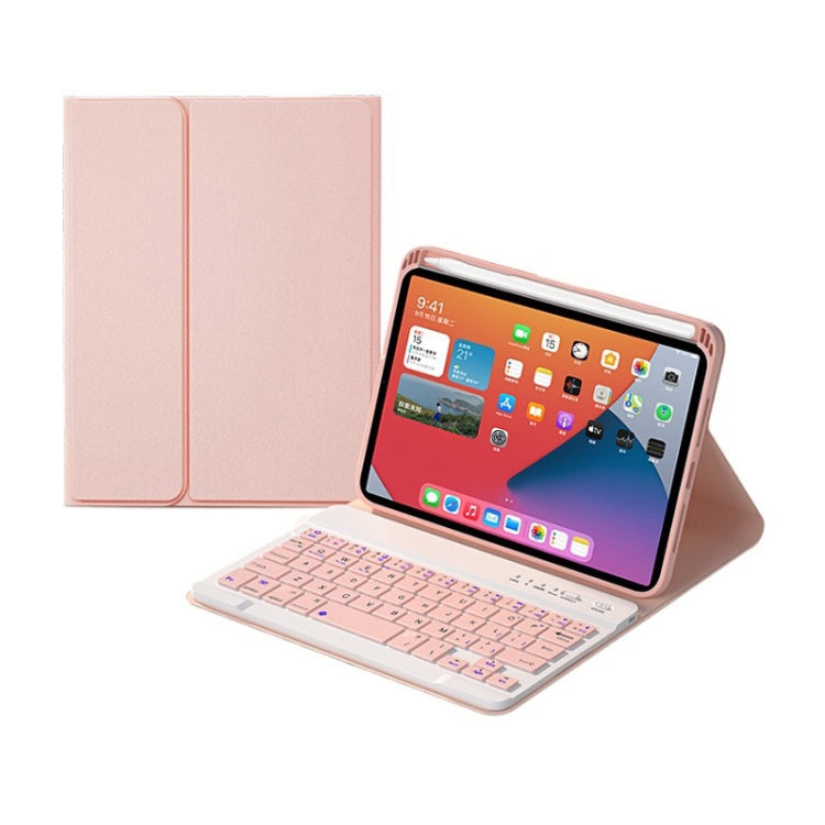 HK006 Teclado Bluetooth Destacável com Teclas Quadradas, Capa de Couro com Suporte para iPad mini 6, HK006