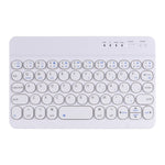 HY006 Teclado Bluetooth Destacável com Teclas Redondas, Capa de Couro com Suporte para iPad mini 6, HY006
