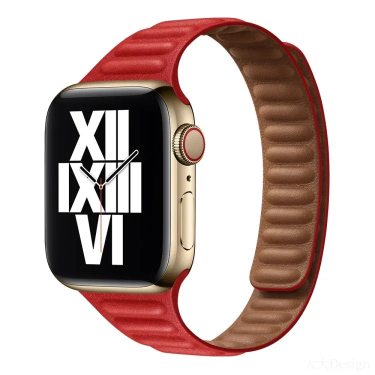 Slimming Loop Magnetic Replacement Watchband For Apple Watch Series, 7 41mm / 6&SE&5&4 40mm / 3&2&1 38mm, 7 45mm / 6&SE&5&4 44mm / 3&2&1 42mm