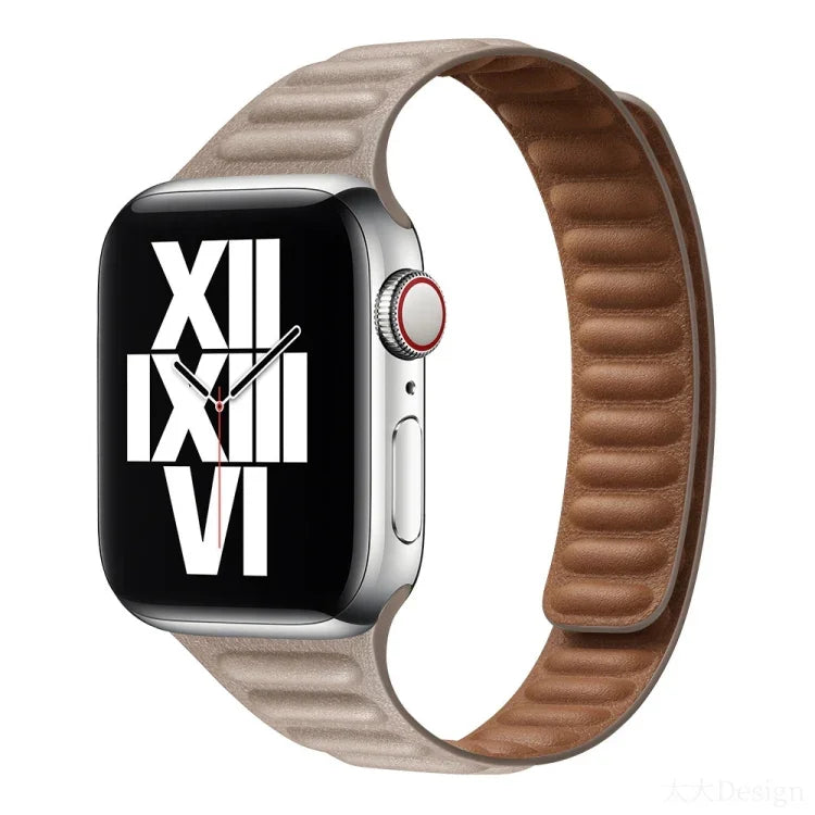 Slimming Loop Magnetic Replacement Watchband For Apple Watch Series, 7 41mm / 6&SE&5&4 40mm / 3&2&1 38mm, 7 45mm / 6&SE&5&4 44mm / 3&2&1 42mm