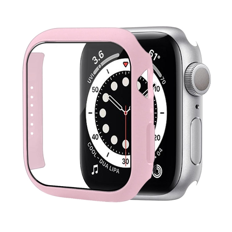 Capa Protetora Antichoque em PC com Filme de Vidro Temperado, Para Apple Watch Series 9 / 8 / 7 41mm, Para Apple Watch Series 9 / 8 / 7 45mm, Para Apple Watch Series 8 / 7 41mm