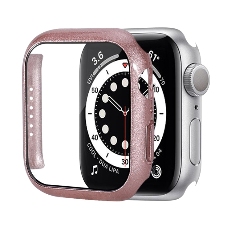 Capa Protetora Antichoque em PC com Filme de Vidro Temperado, Para Apple Watch Series 9 / 8 / 7 41mm, Para Apple Watch Series 9 / 8 / 7 45mm, Para Apple Watch Series 8 / 7 41mm