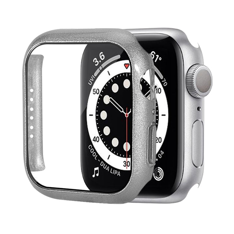 Capa Protetora Antichoque em PC com Filme de Vidro Temperado, Para Apple Watch Series 9 / 8 / 7 41mm, Para Apple Watch Series 9 / 8 / 7 45mm, Para Apple Watch Series 8 / 7 41mm