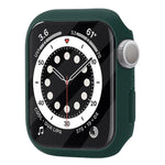 Capa Protetora Antichoque em PC com Filme de Vidro Temperado, Para Apple Watch Series 9 / 8 / 7 41mm, Para Apple Watch Series 9 / 8 / 7 45mm, Para Apple Watch Series 8 / 7 41mm