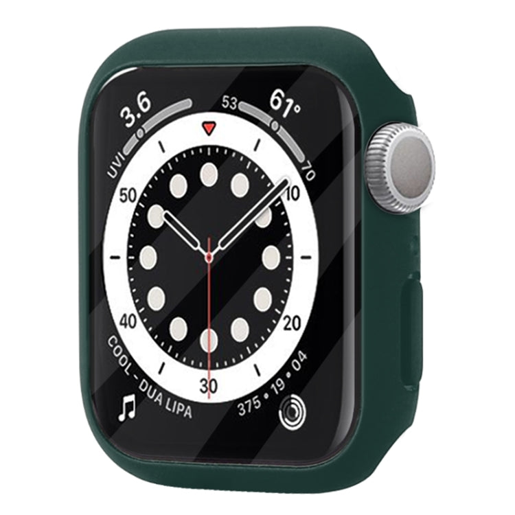 Capa Protetora Antichoque em PC com Filme de Vidro Temperado, Para Apple Watch Series 9 / 8 / 7 41mm, Para Apple Watch Series 9 / 8 / 7 45mm, Para Apple Watch Series 8 / 7 41mm