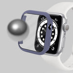 Capa Protetora Antichoque em PC com Filme de Vidro Temperado, Para Apple Watch Series 9 / 8 / 7 41mm, Para Apple Watch Series 9 / 8 / 7 45mm, Para Apple Watch Series 8 / 7 41mm