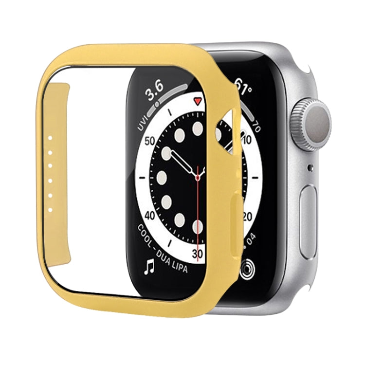 Capa Protetora Antichoque em PC com Filme de Vidro Temperado, Para Apple Watch Series 9 / 8 / 7 41mm, Para Apple Watch Series 9 / 8 / 7 45mm, Para Apple Watch Series 8 / 7 41mm